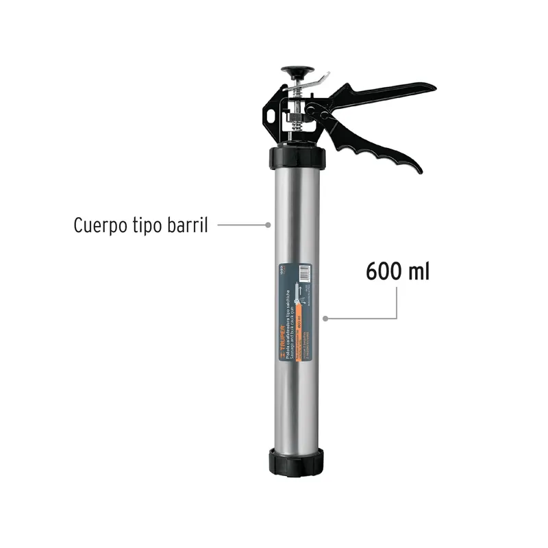 Pistola Calafateadora para Salchicha de 600 ml Truper 101931