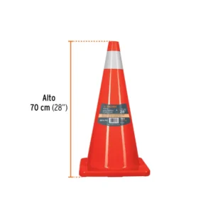 Cono de Precaucion de PVC con Reflectivo Truper