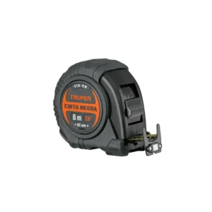 Flexómetro Contra Impactos 8M Cinta Negra 25mm Truper 11747