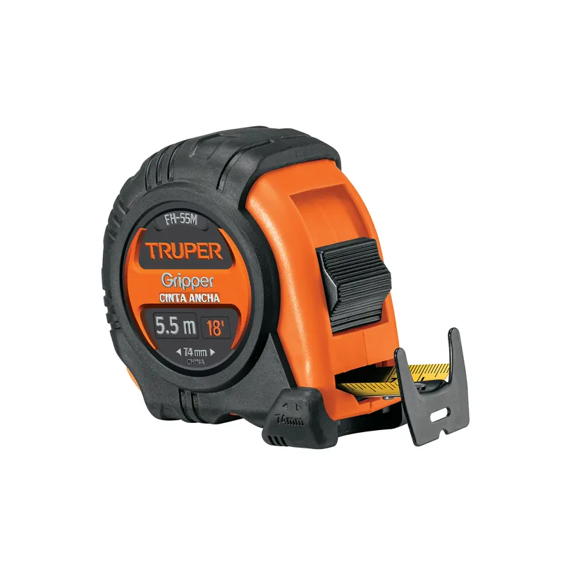 Flexómetro Gripper Contra Impactos 5.5 Metros Cinta 25mm Truper 14613
